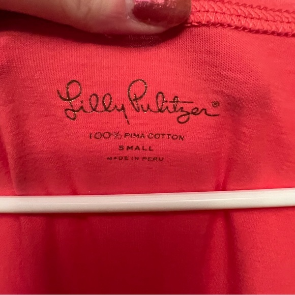 Lilly Pulitzer Coral Palmetto Dress Size S - Picture 3 of 6